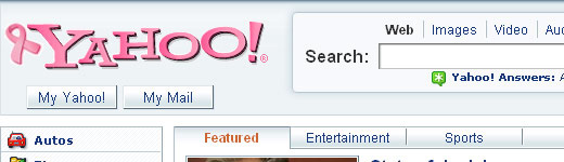 Yahoo goes Pink for October