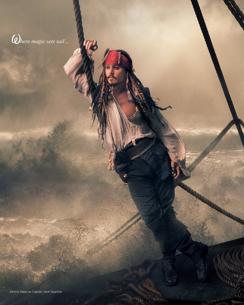 Pirates of the Caribbean - Johnny Depp as Captain Jack Sparrow