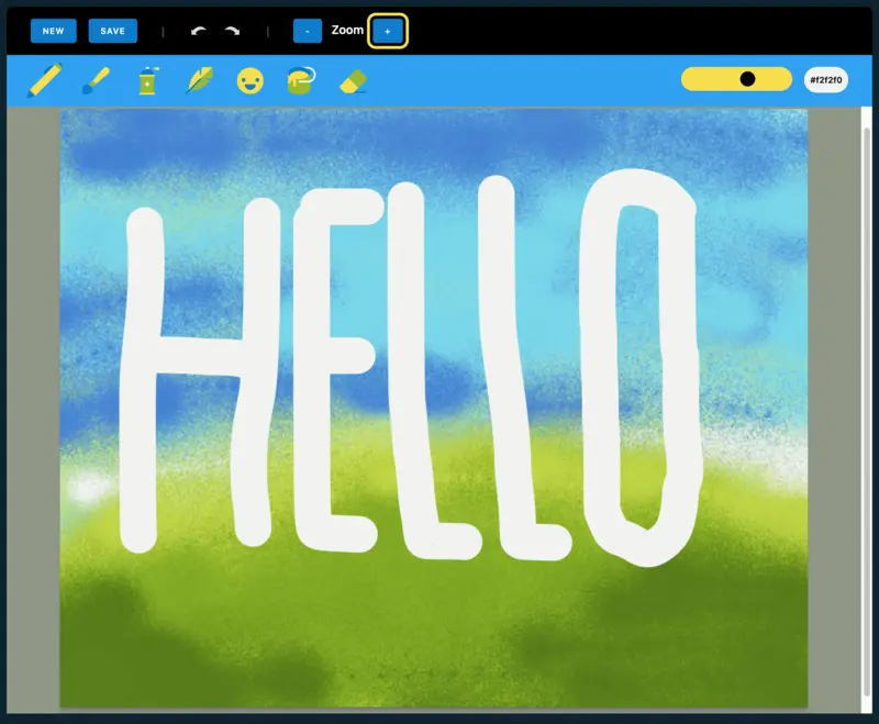 A screenshot of the Brush Ninja drawing app - sorry about the dreadful artwork.
