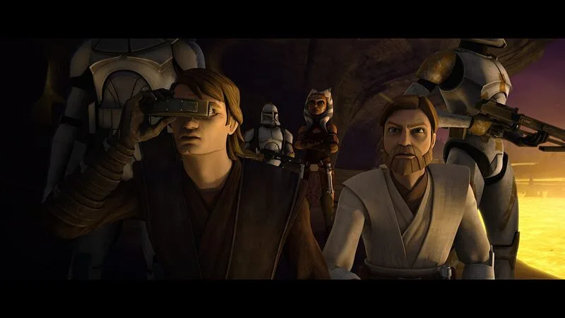 Obi-Wan Kenobi, Anakin Skywalker, Commander Cody