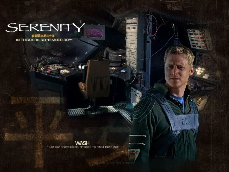 Alan Tudyk as Wash, pilot and Zoes husband