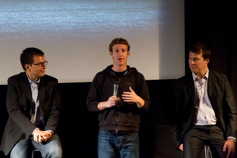 Mark Zuckerberg, Ethan Beard, and Mike Vernal take to the stage for Q&A