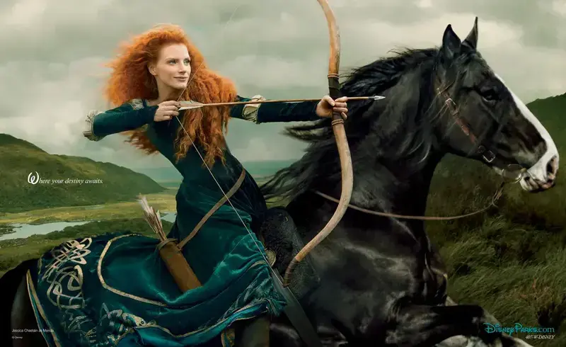 Jessica Chastain as Merida from Brave