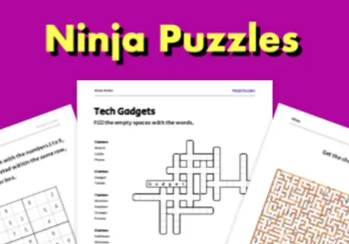 Book cover for Ninja Puzzles