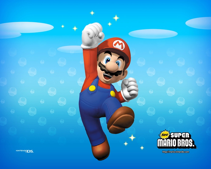 Mario jumping wallpaper