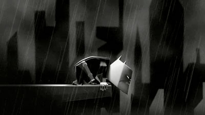 screenshot from batman animated short by Isaak Fernandez Rodriquez