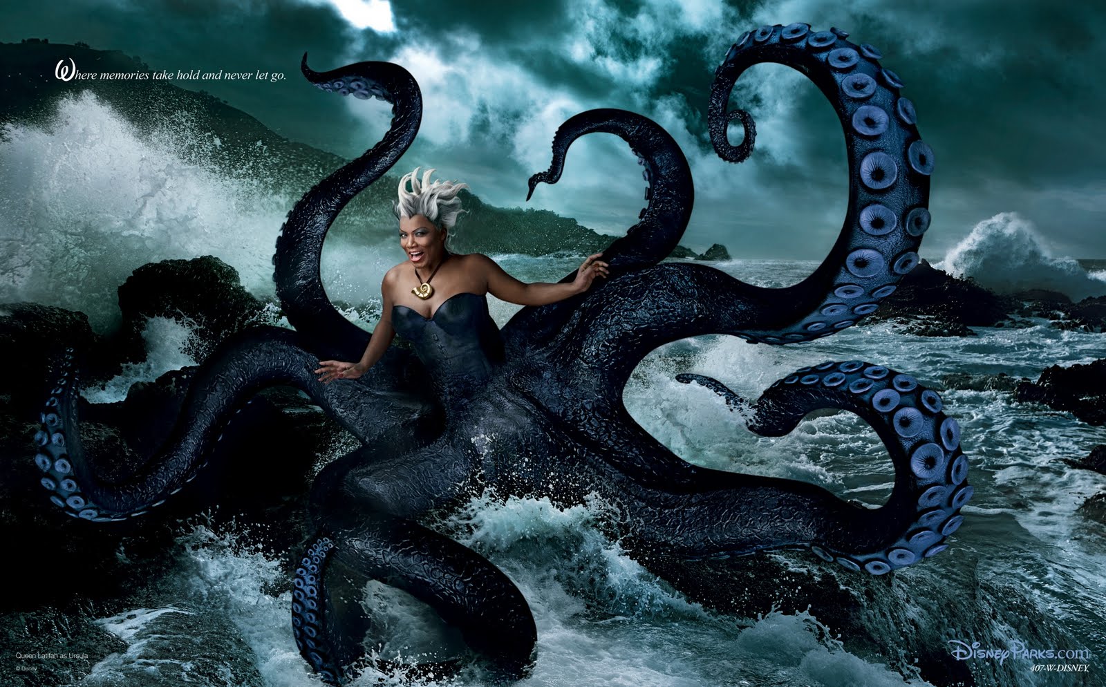 Queen Latifah is Ursula from the Little Mermaid
