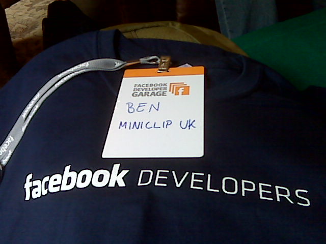 Facebook Hackathon T-Shirt and Badge