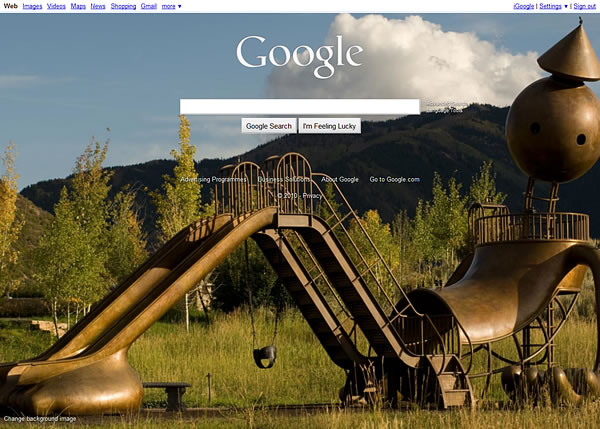Google Homepage Background Image