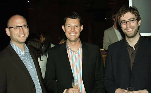 Alex, Rob, and myself at the ceremony (I'm on the right)